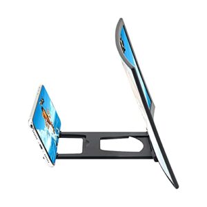 SLNFXC 12 Inch Mobile Phone Curved Screen Amplifier Amplifier 3D Video Mobile Phone Magnifying Glass Stand Bracket Foldable Holder