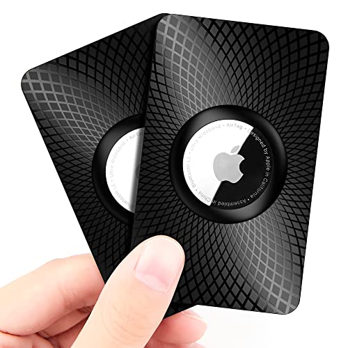 Airtag Wallet Holder 2 Pack,Ultra Thin Card Case for Apple Airtag,Airtag Card Holder for Purse, Handbag, Backpack Wallet, Clutch Bag