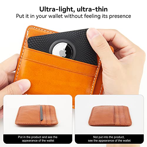 Airtag Wallet Holder 2 Pack,Ultra Thin Card Case for Apple Airtag,Airtag Card Holder for Purse, Handbag, Backpack Wallet, Clutch Bag