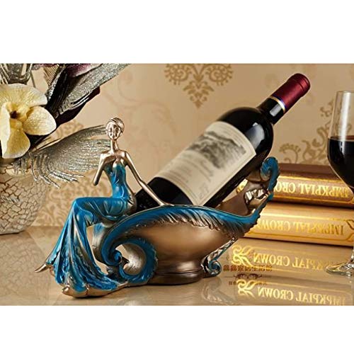 ZYZMH Beauty Wine Rack Home Accessories Resin Crafts Decoration Living Room Wine Cabinet Decoration