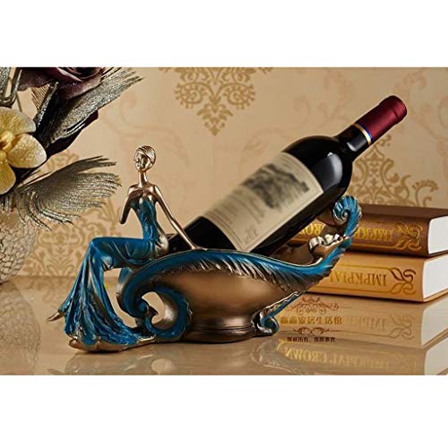 ZYZMH Beauty Wine Rack Home Accessories Resin Crafts Decoration Living Room Wine Cabinet Decoration