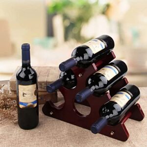 ZYZMH Kitchen Wooden Style Wine Rack Wine Holders Wine Bottle Display Stand Organizer Bar Storage Racks Dining Bar