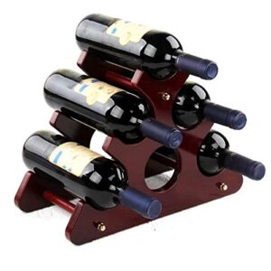 ZYZMH Kitchen Wooden Style Wine Rack Wine Holders Wine Bottle Display Stand Organizer Bar Storage Racks Dining Bar