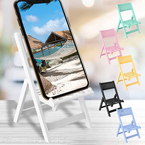 YUUAND Folding Mobile Phone Holder Chair-Shaped Mobile Phone Holder Multi-Angle Desktop Phablet Multifunctional Convenient Mobile Phone Holder