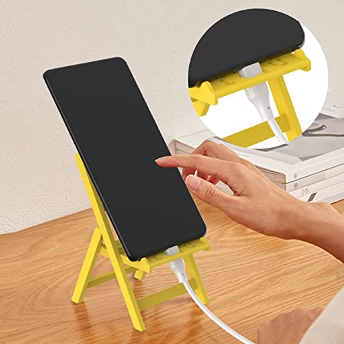 YUUAND Folding Mobile Phone Holder Chair-Shaped Mobile Phone Holder Multi-Angle Desktop Phablet Multifunctional Convenient Mobile Phone Holder