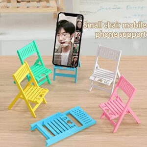 YUUAND Folding Mobile Phone Holder Chair-Shaped Mobile Phone Holder Multi-Angle Desktop Phablet Multifunctional Convenient Mobile Phone Holder