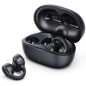 micool wireless ear-clip headphones bone conduction bluetooth 5.3, open ear sport clip on earring earbuds, waterproof and mini earphones, hifi sound and long battery life