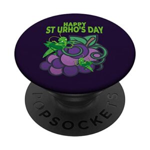happy st urhos day grasshopper grapes vineyard graphic gift popsockets swappable popgrip