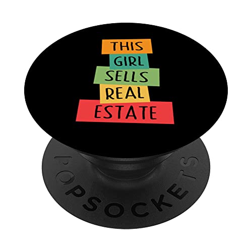 This Girl Sells Real Estate Agent Realtor Broker For Women PopSockets Swappable PopGrip