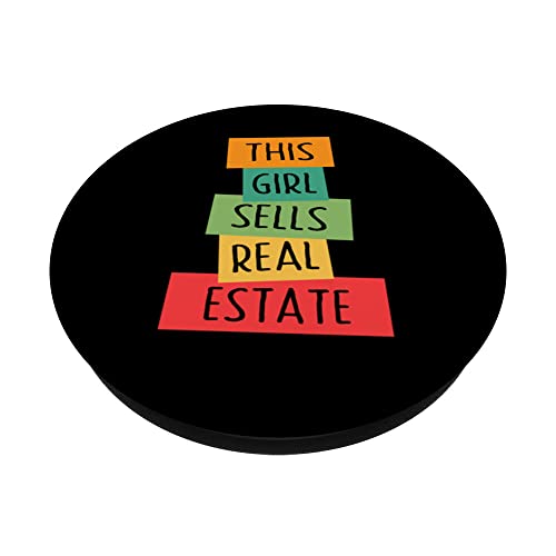 This Girl Sells Real Estate Agent Realtor Broker For Women PopSockets Swappable PopGrip