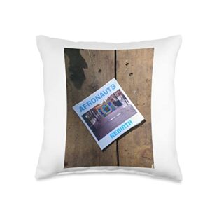 whistlerstl records afronauts-1 throw pillow, 16x16, multicolor