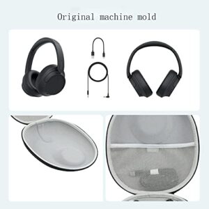 Hounyoln Hard Headphones Case for Sony WH-CH720N, Compatible with Sony WH-CH720N Wireless Noise Canceling Gaming Headset Carrying Case Over-Ear Headphones Storage Box (24 * 21 * 9cm)