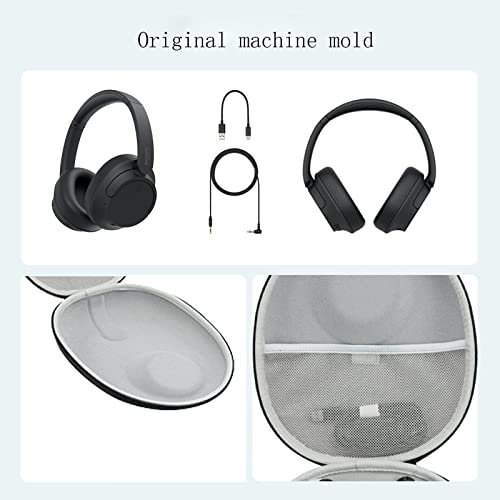 Hounyoln Hard Headphones Case for Sony WH-CH720N, Compatible with Sony WH-CH720N Wireless Noise Canceling Gaming Headset Carrying Case Over-Ear Headphones Storage Box (24 * 21 * 9cm)