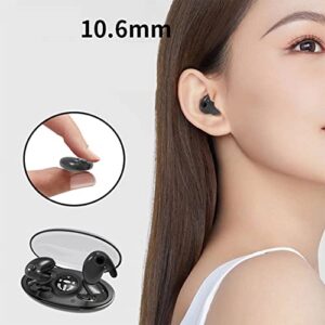 Invisible Sleep Wireless Earphone IPX5 Waterproof, True Wireless Earbuds, 5.3 Headphones Touch Control, Sleep Wireless Bluetooth Earphone, Double Noise Cancelling (Black)