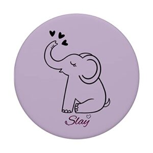 Slay Elephant Love PopSockets Swappable PopGrip