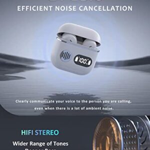 Wireless Earbuds Bluetooth 5.2 Ear Buds True Wireless Headphones,In-Ear Bluetooth Earphones,HiFi Stereo Touch Control, ENC Noise Cancelling Ear buds with Microphone, audifonos Bluetooth inalambricos