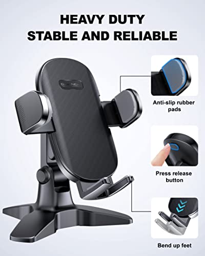 GUANDA TECHNOLOGIES CO., LTD. Cell Phone Stand, Desk Phone Holder, Upgraded Car Mount Phone Holder Dashboard Windshield