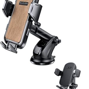 GUANDA TECHNOLOGIES CO., LTD. Cell Phone Stand, Desk Phone Holder, Upgraded Car Mount Phone Holder Dashboard Windshield