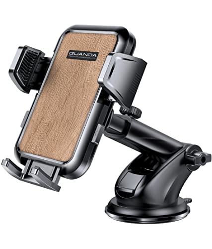 GUANDA TECHNOLOGIES CO., LTD. Cell Phone Stand, Desk Phone Holder, Upgraded Car Mount Phone Holder Dashboard Windshield