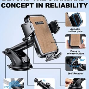 GUANDA TECHNOLOGIES CO., LTD. Cell Phone Stand, Desk Phone Holder, Upgraded Car Mount Phone Holder Dashboard Windshield