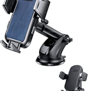 GUANDA TECHNOLOGIES CO., LTD. Cell Phone Stand, Desk Phone Holder, Upgraded Car Mount Phone Holder Dashboard Windshield