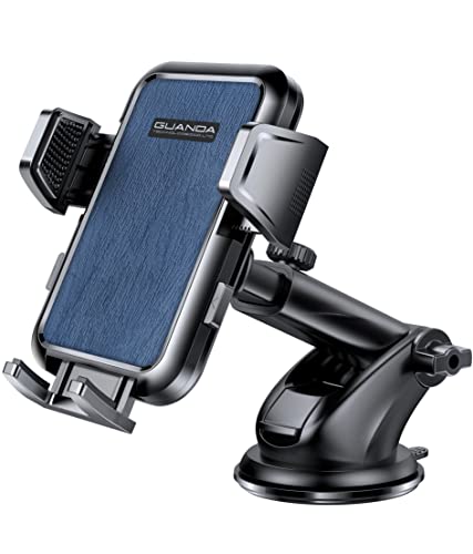 GUANDA TECHNOLOGIES CO., LTD. Cell Phone Stand, Desk Phone Holder, Upgraded Car Mount Phone Holder Dashboard Windshield