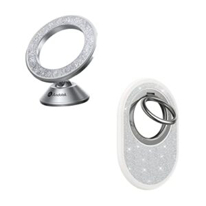 andobil bling magnetic phone grip & magnetic car mount compatible with magsafe iphone 14 pro max 13 12 and all