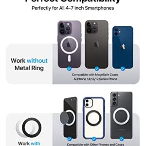 andobil Bling Magnetic Phone Grip & Magnetic Car Mount Compatible with MagSafe iPhone 14 Pro Max 13 12 and All
