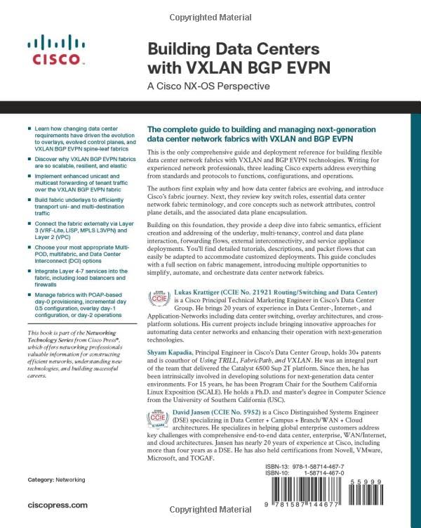 Building Data Centers with VXLAN BGP EVPN: A Cisco NX-OS Perspective (Networking Technology)