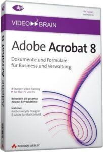 adobe acrobat 8. dvd-rom für windows ab 98/macosx ab 10.1