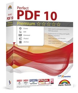perfect pdf 10 premium - powerful pdf editing software - 100% compatible with adobe acrobat - create, edit, convert, protect, add comments, insert digital signatures, ocr recognition