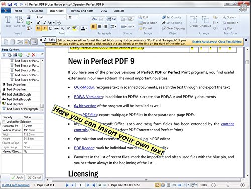 Perfect PDF 10 Premium - Powerful PDF Editing Software - 100% Compatible with Adobe Acrobat - Create, Edit, Convert, Protect, Add Comments, Insert Digital Signatures, OCR Recognition