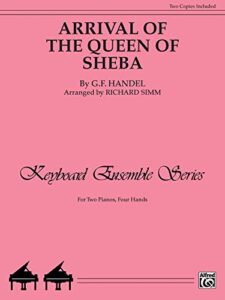 arrival of the queen of sheba: sheet (keyboard ensemble series)