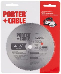 porter-cable 4-1/2-inch circular saw blade, plywood cutting, 120-tooth (12057)