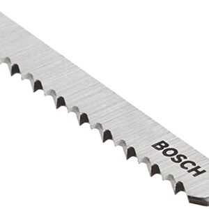 BOSCH T101BR 5-Piece 4 In. 10 TPI Reverse Pitch Clean for Wood T-Shank Jig Saw Blades