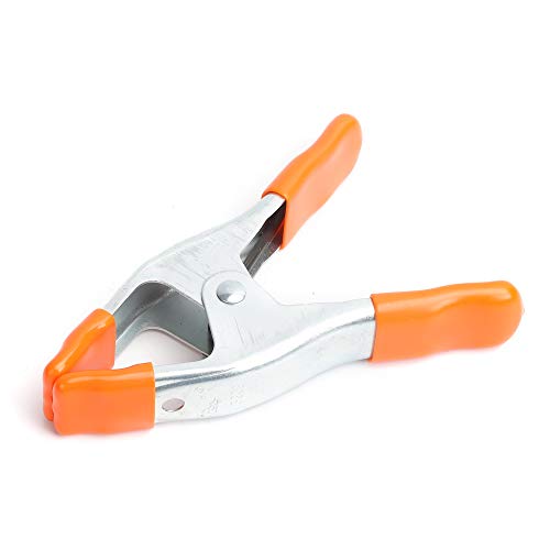 Adjustable Clamp Co Jorgensen 3202-HT 2-Inch Spring Clamp with Handle and Tip,Silver/Orange