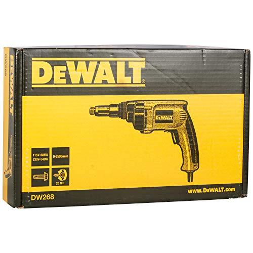 DEWALT Drywall Screw Gun, 6.5-Amp (DW268) , 0.25