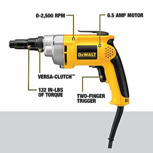 DEWALT Drywall Screw Gun, 6.5-Amp (DW268) , 0.25