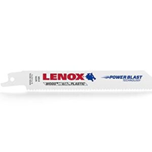 LENOX Reciprocating Saw Blades, Metal Cutting, 6-Inch, 14 TPI, 5-Pack (20564614R)