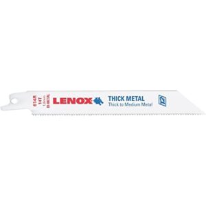 lenox tools - 20566618r lenox tools metal cutting reciprocating saw blade with power blast technology, bi-metal, 6-inch, 18 tpi, 5/pk
