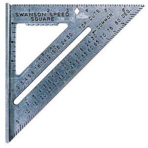 swanson tool co s0101 7 inch speed square, blue