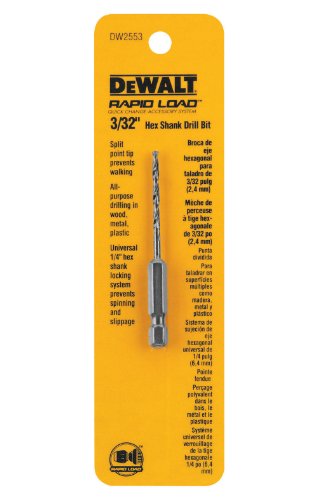 DEWALT DW2553 3/32-Inch Hex Shank Drill Bit