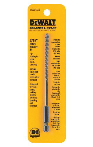 DEWALT DW2573 3/16-Inch Rotary Masonry Bit