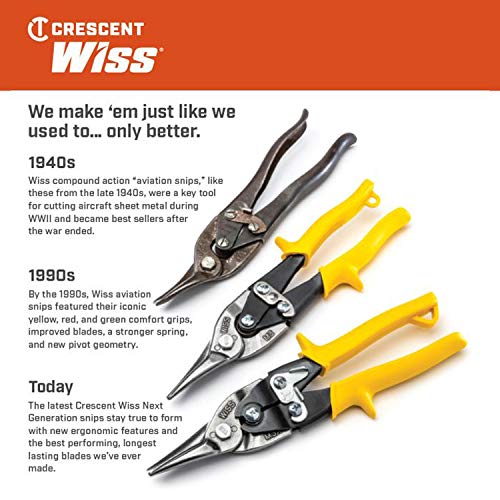 Crescent Wiss 9-3/4" MetalMaster® Compound Action Straight and Left Aviation Snips - M1R