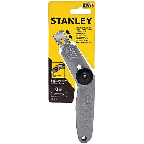 Stanley 10-525 6-1/2-Inch Retractable Carpet Knife