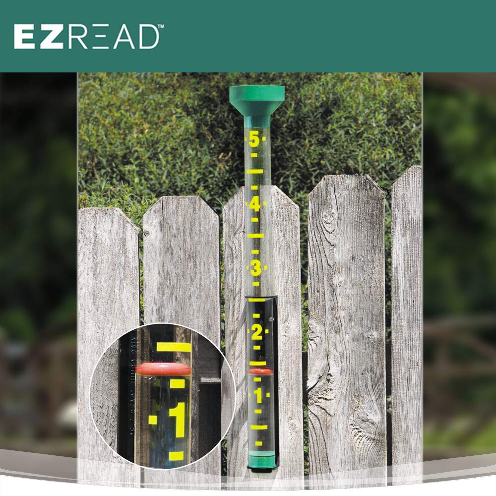 Headwind Consumer Products EZRead - Jumbo EZRead Rain Gauge with Float 820-0002 - Easy to Read, Waterproof,for Outdoor Use, 26 Inches Tall