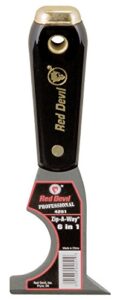 red devil 4251 6-in-1 painter's tool, 1-pack, black