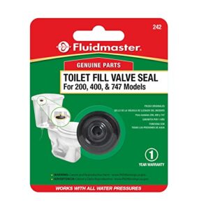fluidmaster 242 toilet fill valve seal replacement part, fits 400a fill valve , black
