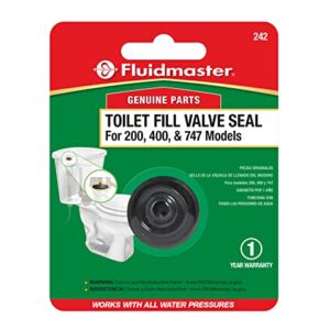 Fluidmaster 242 Toilet Fill Valve Seal Replacement Part, Fits 400A Fill Valve , Black