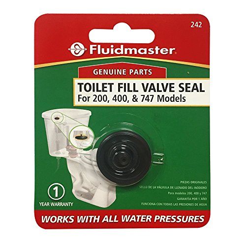 Fluidmaster 242 Toilet Fill Valve Seal Replacement Part, Fits 400A Fill Valve , Black